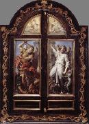 CARRACCI, Annibale Triptych oil